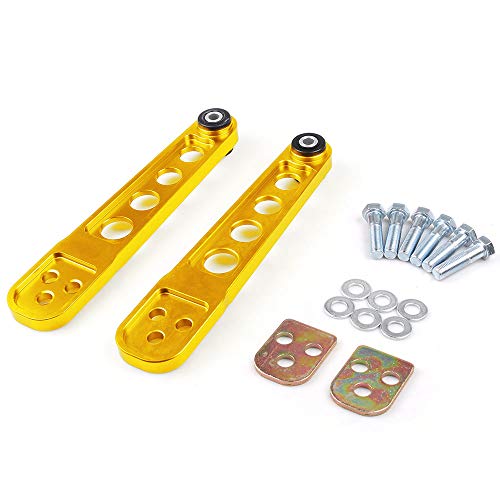 Dyno Racing 2PCS Rear Lower Control Arm Subframe Brace Tie Bar Arms ASR Kit For Honda Civic 2001-2005 ES DX LX SI EM EP3 GD
