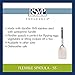 RSVP International Endurance Kitchen Tool Collection Flexible Stainless Steel, Dishwasher Safe, Spatula