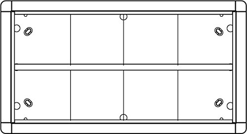 Preisvergleich Produktbild Ritto 1883730 Portier Rahmen AP 8fach titan