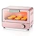 DERUKK-TY Toster piekarnik mini piekarnik wielofunkcyjny gospodarstwo domowe mała maszyna do pieczenia 6 l pojemność 30 minut timer podgrzewacz do żywności kuchnia narzędzie do gotowania różowe kuchenki halogenowe