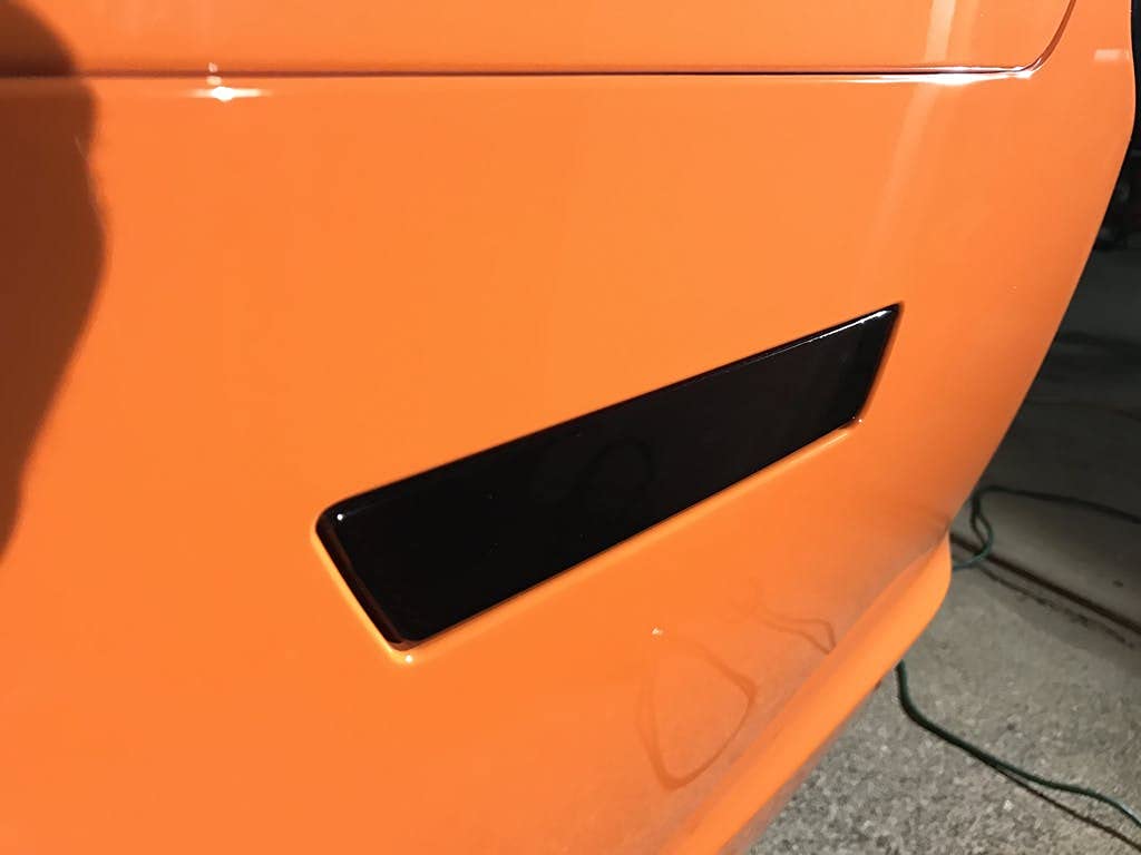 Luxe Auto Concepts 2011-14 Dodge Charger Side Marker Tint Kit | Exact Cut Dark Smoke Vinyl Overlays for '11-'14 Dodge Charger Sidemarker | Tinted Dry Application LightWrap Film…