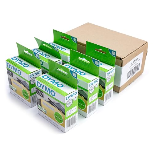Dymo 11352 Lot de 6 rouleaux de 500 étiquettes autocollantes permanentes pour adresse de retour 25...