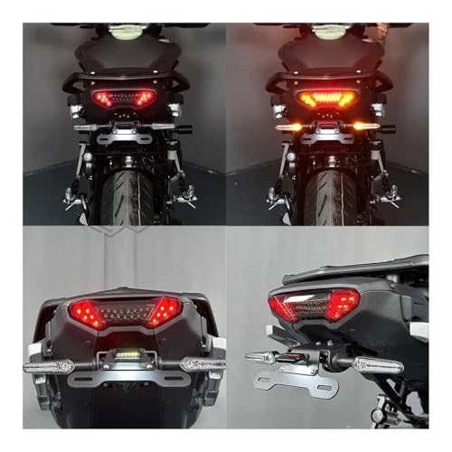 Feu arrière LED moto clignotant stop visible anti-collision MT09 Tracer