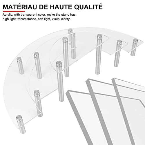 Alzata per cupcake rotondo a semicerchio in