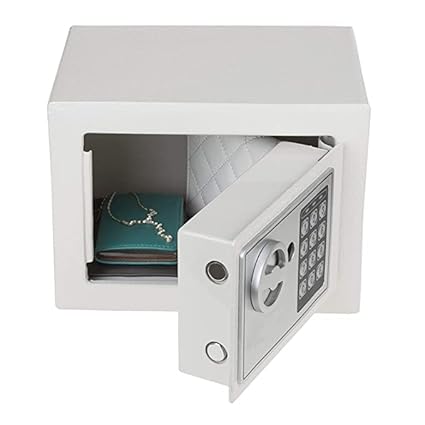 Bestow Digital Electronic Safe Locker/Box for Home, Shops Office and personal use for Jewellery Money Valuables (White)(SLB-120W)