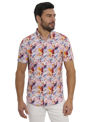 Robert Graham Men's Ledger Short Sleeve Woven Shirt2
