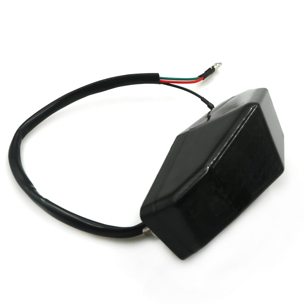 crazy sport Motorcycle 12V Universal 15LED Taillight License Plate Light LED ATV Rear Tail Brake Stop Tail Light Indicator Signal Lamp(gray)