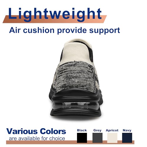Image of Mens Walking Shoes Slip on Lightweight Running Shoes Workout Athletic Tennis Shoes Gym Sneakers