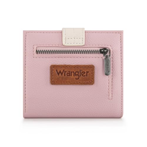 Image of Montana West X Wrangler Small Wallets for Women Ladies Girls RFID Minimalist Card Holder Billfold Thin Cash Wallet with Zipper Coin Pocket