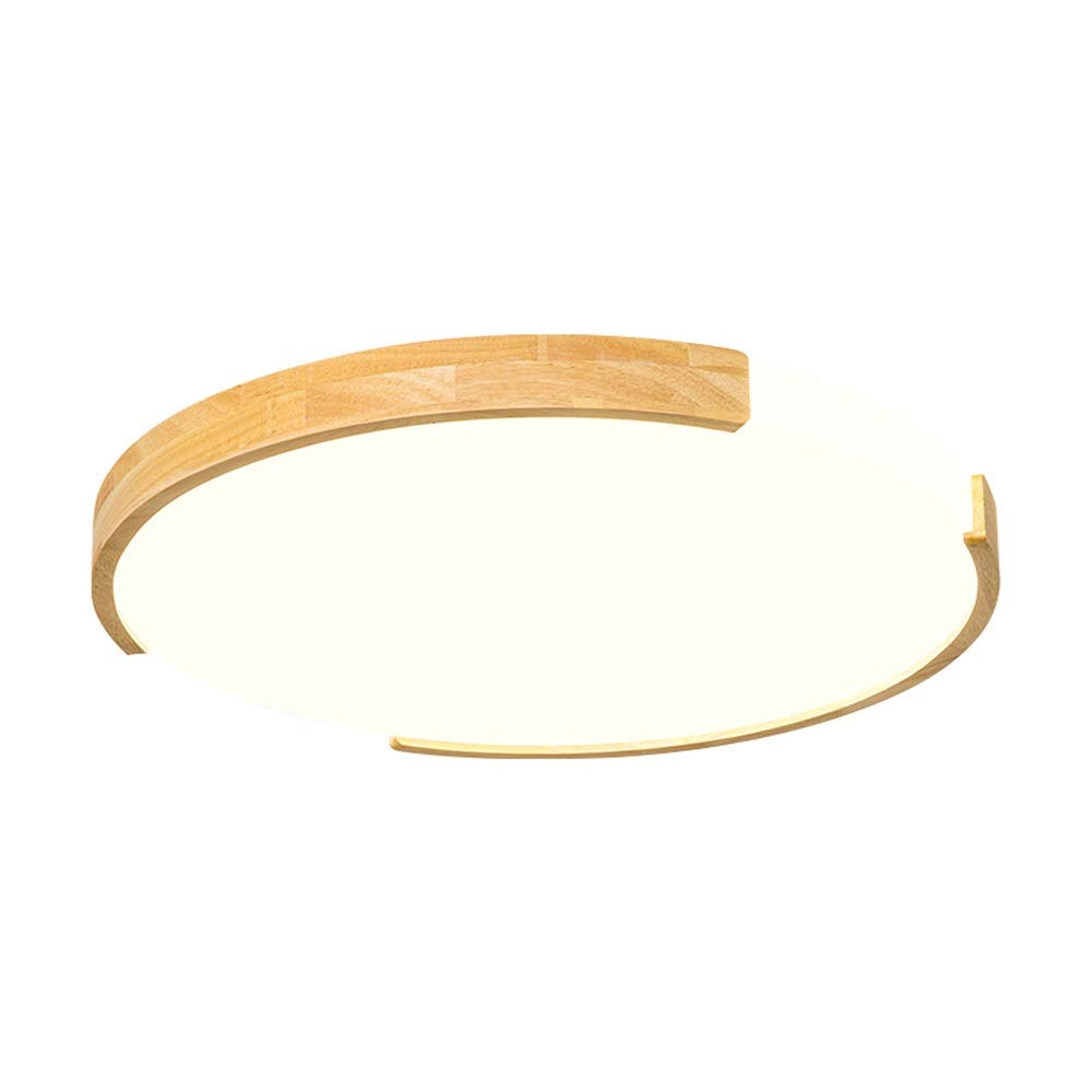 Luz de techo japonesa de madera para iluminar un balcón zen o pasillo