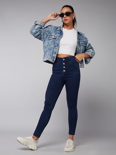Image of Dolce Crudo Distressed High Rise Skinny Jeans for Women