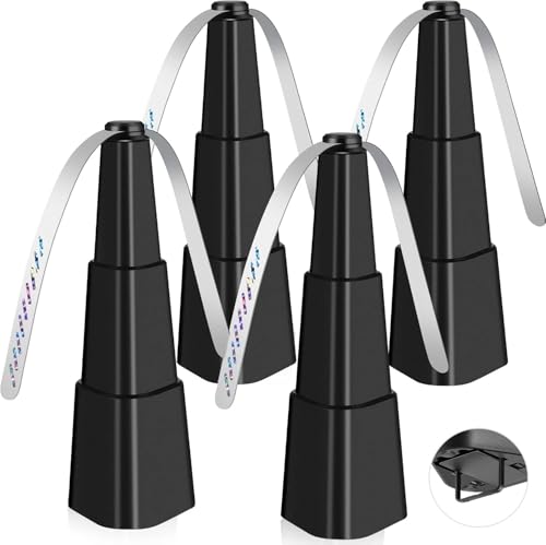 Fretech Fly Fans for Tables 4 Pack - Portable Automatic Picnic Table Food Repellent Fans Spinner for...