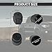 YYTQP 10 PCS R134a AC Valve Caps Kit, 13mm and 16mm Air Conditioning Service AC System Charging Port Caps, 5 PCS Black Low Side and 5 PCS Black High Side, Suitable for Most Cars