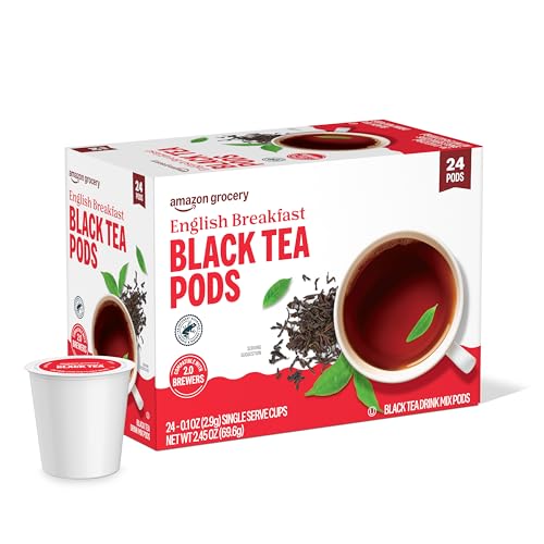 Amazon Grocery, English Breakfast Black Tea Pods...