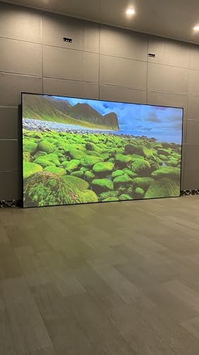 Image of 92 inch Gray ALR Fixed Frame Projection Screen for Tri-Color Laser Projectors, 16:9 4K /8K UHD, Speckle-Reducing for Home Theater