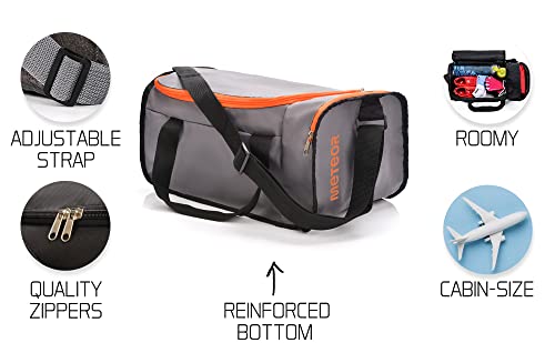 meteor Gym Bag Womens & Mens 40l, Lightweight Sports Holdall with Shoe Compartment & Shoulder Strap, Unisex Travel Duffel - Image 4