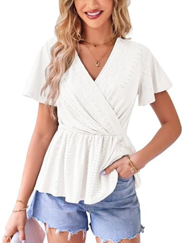 White Ruffle Peplum Blouse Tips for Work