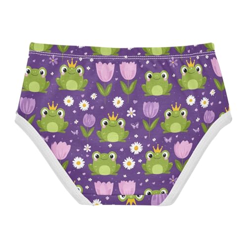 Girls Underwear Soft Cotton Frog Kids Panties in Sizes 2/3t, 4t, 5t, 6 and 82
