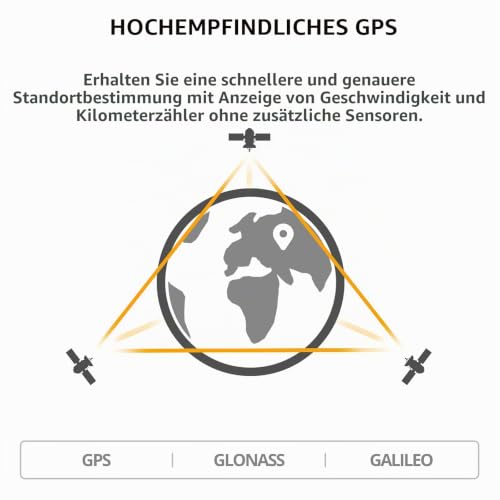 XOSS G+ GPS Fahrradcomputer, Drahtlose Fahrradtacho Synchronize Strava, IPX7 Wasserdichter...