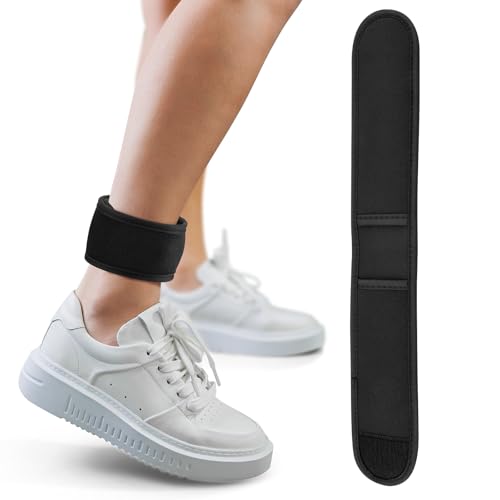 Xxerciz Ankle Band Compatible with Fitbit Inspire 3, Fitbit Charge 6 Fitness Tracker, Soft Adjustable Fitness Pedometer Ankle Strap for Men and Women (Large)