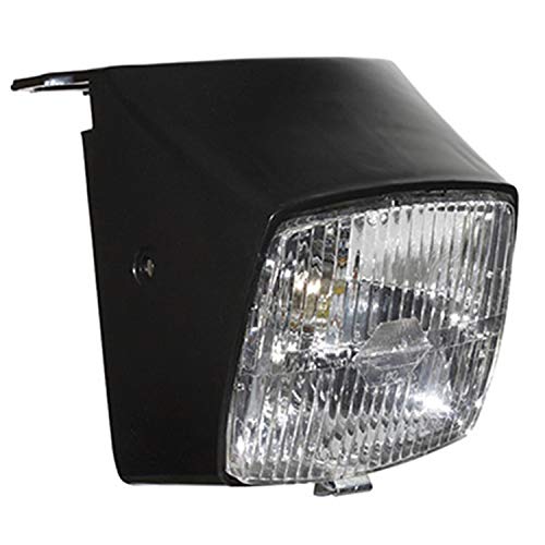 Optique adaptable Peugeot 103 noir phare de rechange pour balades nocturnes