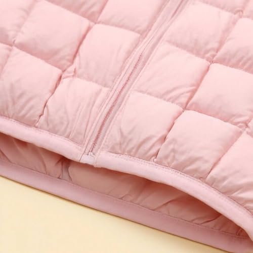 RKSTN Toddler Girls Hooded Puffer Jacket Full Zip Up Quilted Winter Coat - image 5