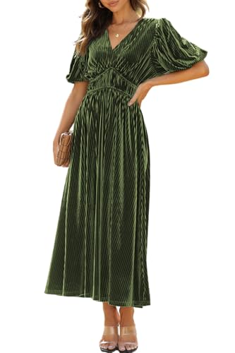 Image of Maxigerui Women's Velvet Maxi Dress Formal Dresses for Wedding Guest Dress