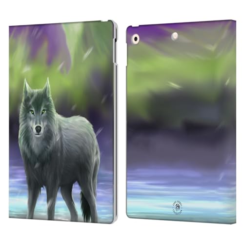 Protection iPad 10.2 cuir Anne Stokes Aura Loups pochette