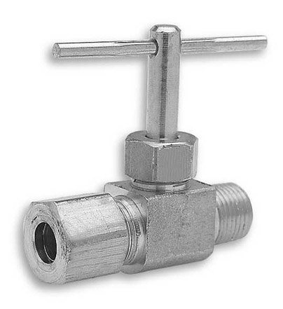 Edelmann 506520 Brass Compression Straightway Needle Valve - 5/16