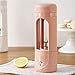 Hetick Mini Batidora Smoothie Batidora de Vaso con 6 Blade Juicer Cup, Pink