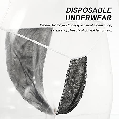 DOITOOL 4 Sets 50pcs Pantie Breathable Cut Treatments Underwear Sauna Knickers Under Spray Women Salon Trip Cotton High Woman Womens Spa Pregnant Maternity Wraps for Beauty Out Disposable