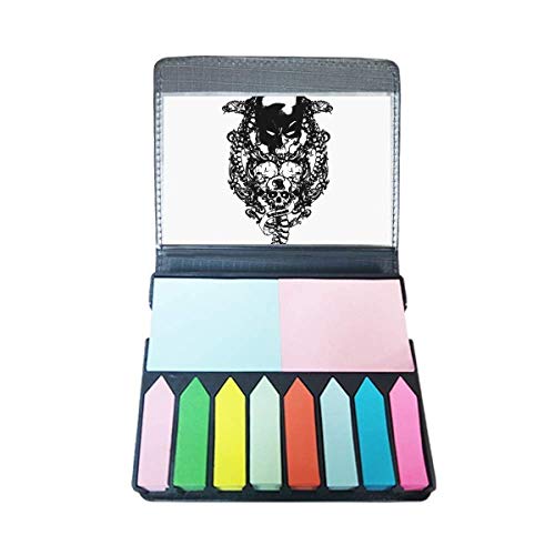 Boîte à marque-page squelette pirate coffret bois de rangement pour signet