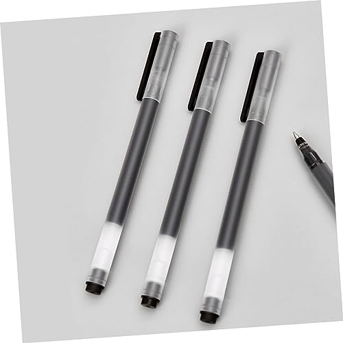 NUOBESTY 10 bolígrafos de gel tinta negra capacidad grande miniatura 3