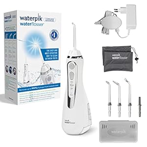 Waterpik Cordless Advanced Monddouche, 23.4 x 13.4 x 8 cm, Wit