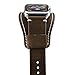 LoveBlue Compatible Apple Watch Band 38mm, iwatch Band Apple Watch Genuine Leather Band Replacement Strap with Stainless Steel Clasp Compatible Apple Watch Series 3/2/ 1