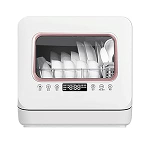 Aanrecht vaatwasser, draagbare vaatwasser met 5L ingebouwde watertank, geen aansluiting nodig, 360 ° dubbele spray…