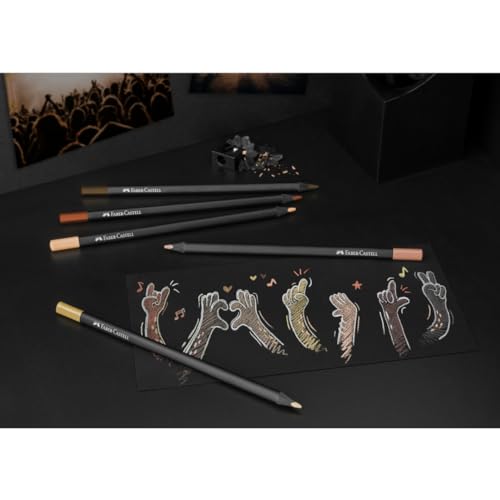 Lápis De Cor, Faber-Castell, Redondo, Supersoft, 12 Cores, Tons Pele, Multicor, 120715SOFTCQ