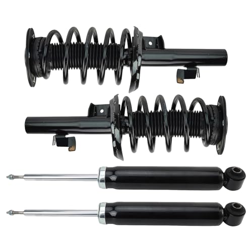 Image of TRQ Front & Rear Complete Strut Assembly & Shock Absorber Kit 4 Piece Compatible with 2007-2016 Volvo S80