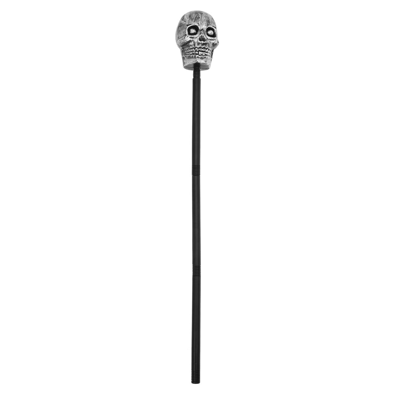 Toyvian Halloween Costume Cane Skull Walking Stick ABS Lightweight Prop for Cosplay and Themed Party Decorations