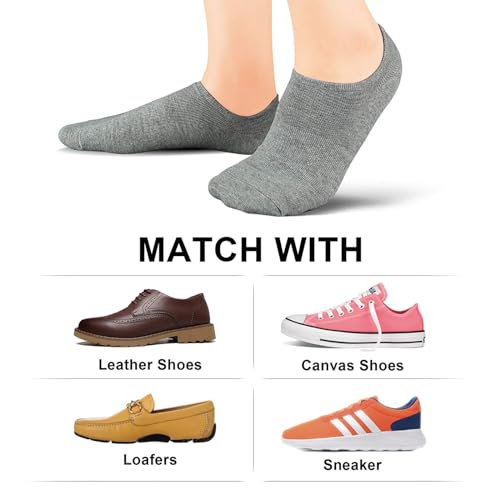 wernies No Show Socks Women Low Socks Non Slip Flat Boat Line 4/8 Pairs