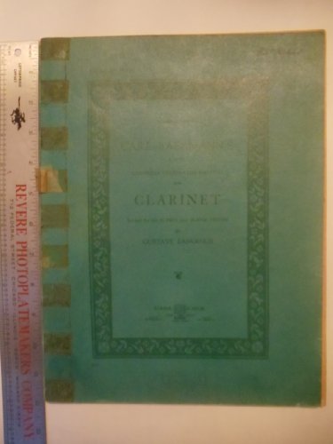 Carl Baermann's (OP.63) Complete Celebrated Method for Clarinet Albert and Boehm System (3rd Division only)