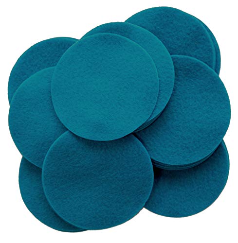 Image of Playfully Ever After Ocean Blue Craft Felt Circles (2.5 Inch - 46pc)