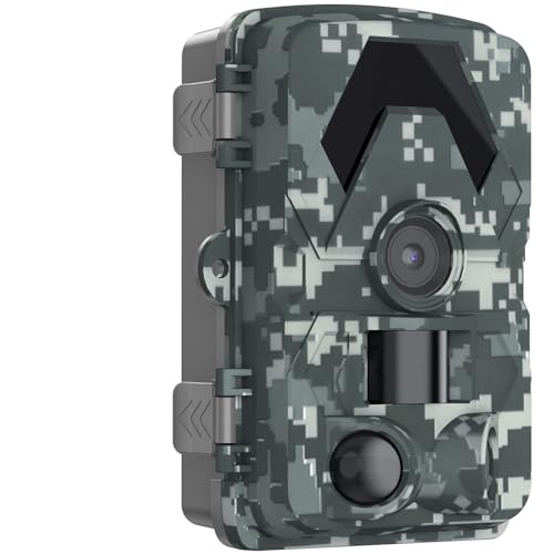 TSPCASE Trail Camera 5K 60MP Game Camera with 130°Wide Angle, 0.05s Motion Activated, IP66 Waterproof Night Vision with No Glow Infrared for Wildlife Camera