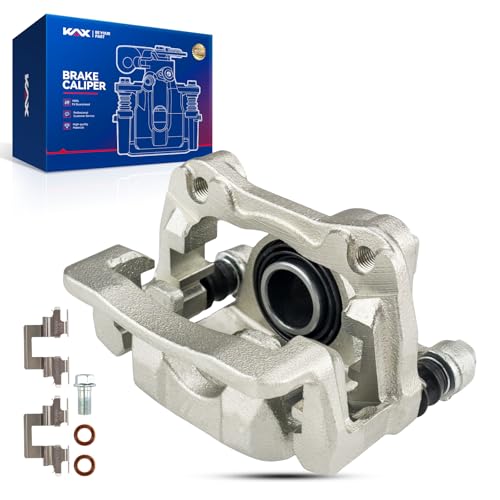 Image of KAX Rear Left Brake Caliper Compatible for Honda Pilot 2003-2008, Acura MDX 2001-2006, 19-B2675 Brake Caliper Assembly with Bracket