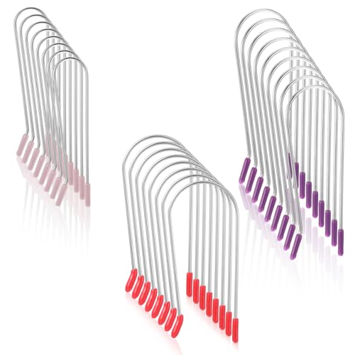 Nogeqi 24 Pcs Hot Roller Clips,Hot Curler Clips Replacement Kit for Heated Rollers,Fits All Sized Rollers Curlers(¾, 1, 1¼)