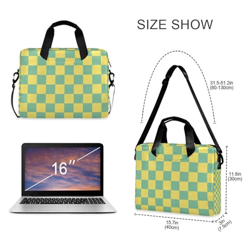 Funda para laptop portátil 15.6 pulgadas amarillo y azul miniatura 5