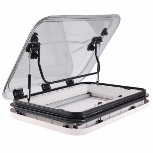 Buy RV Caravan Roof Vent Kit, 800 * 500mm Camper Roof Window Hatch RV