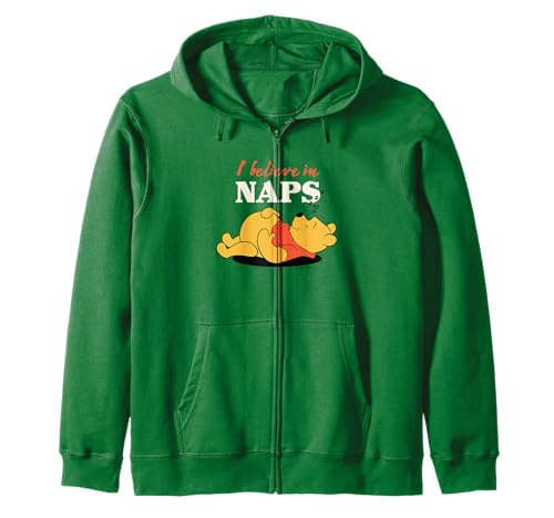 Sweat Winnie the Pooh I Believe in Naps avec fermeture éclair pour adulte
