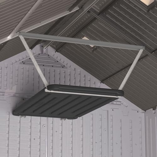 Suncast 45" Storage Shed Loft Shelf Kit, Space-Saving Hanging Shelf, Black - image 2