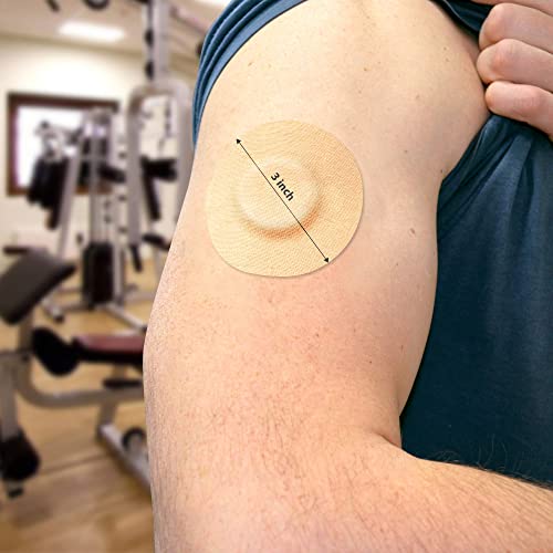 Image of 30 PCS Adhsive Tape for Freestyle Libre Sensors, Waterproof Precut Sensor Covers, Flexible Sensor Patch Stickers Pad for Libre Enlite Guardian - Skin Color